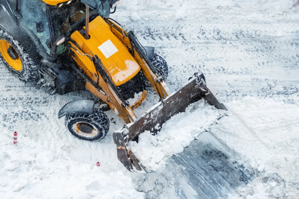 tractor loader machine uploading